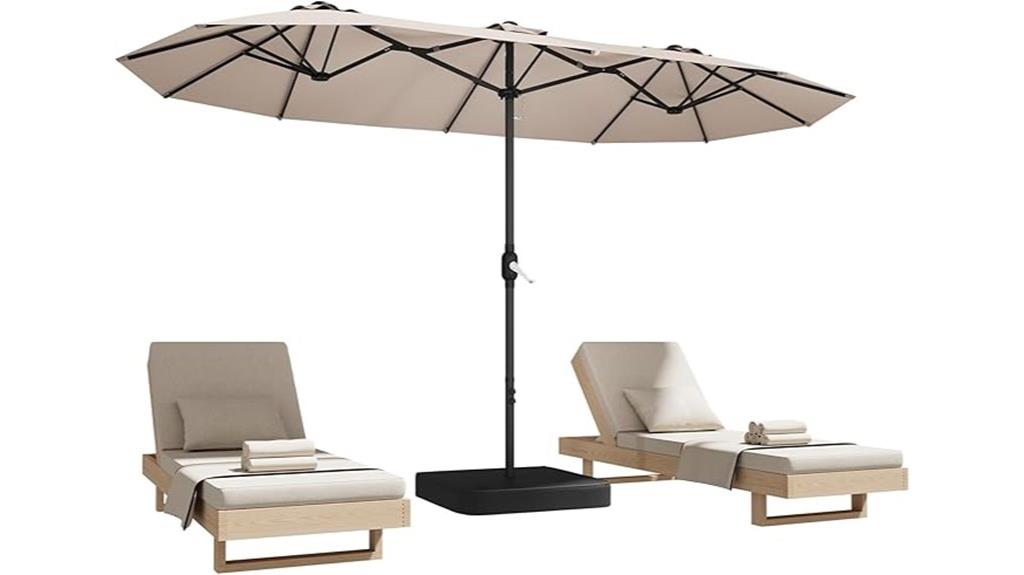 large 15ft umbrella set