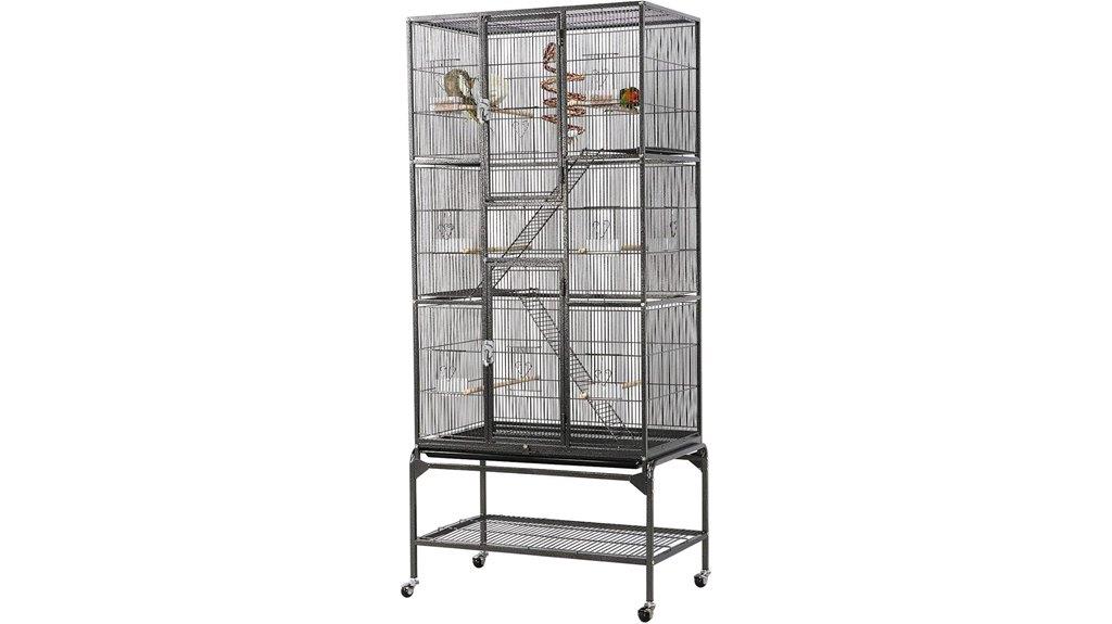 large metal parrot cage