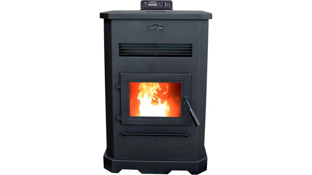 large pellet stove hopper