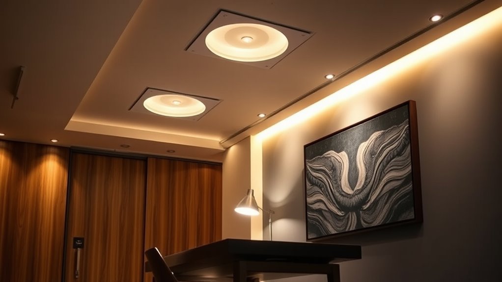 layered lighting enhances ambiance
