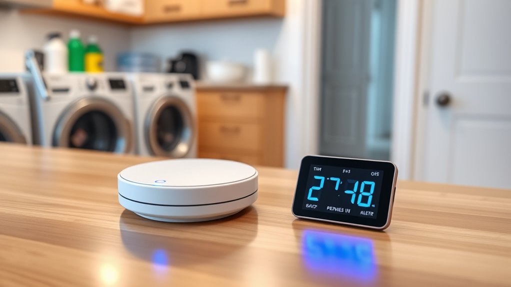 leak detection with temperature alerts