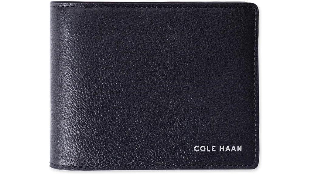 leather rfid bifold wallet