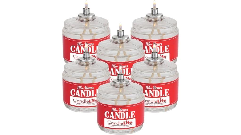long lasting emergency candles