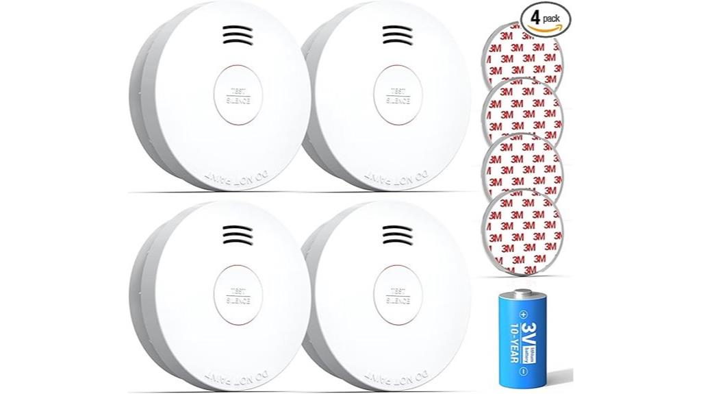 long lasting smoke alarm pack