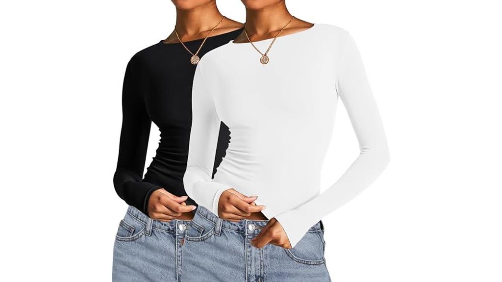 long sleeve crop tops