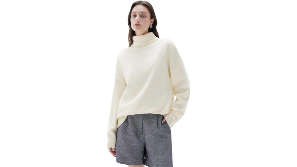 luxurious oversized cashmere sweater