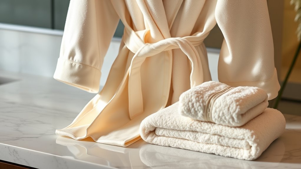 luxury bathrobe towel sets