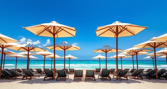 luxury beach umbrella options