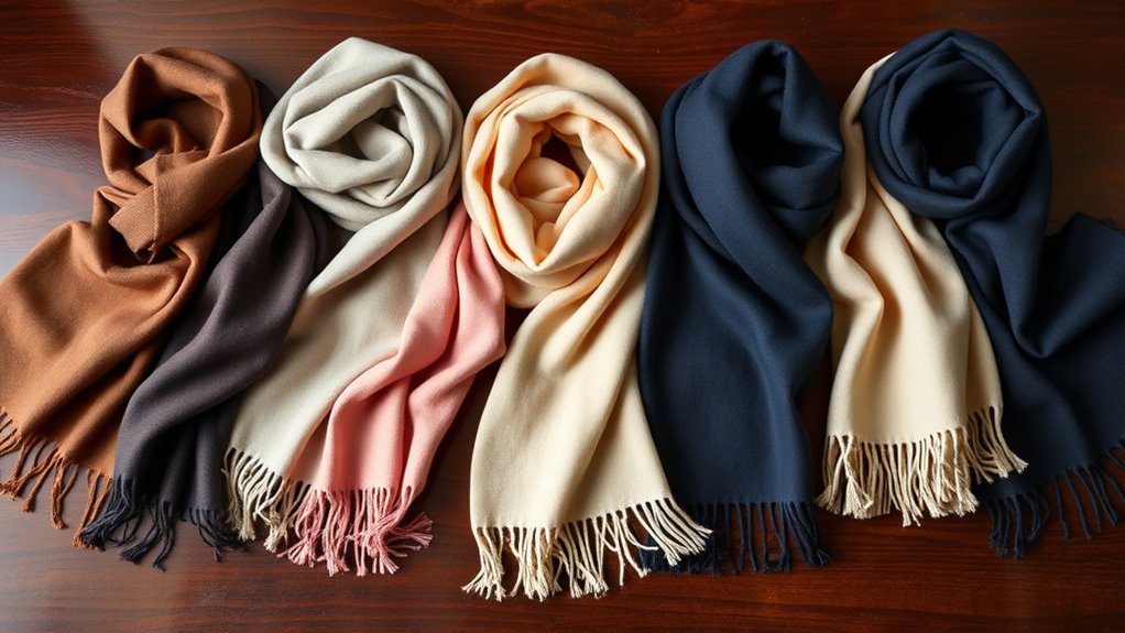 luxury cashmere scarf collections
