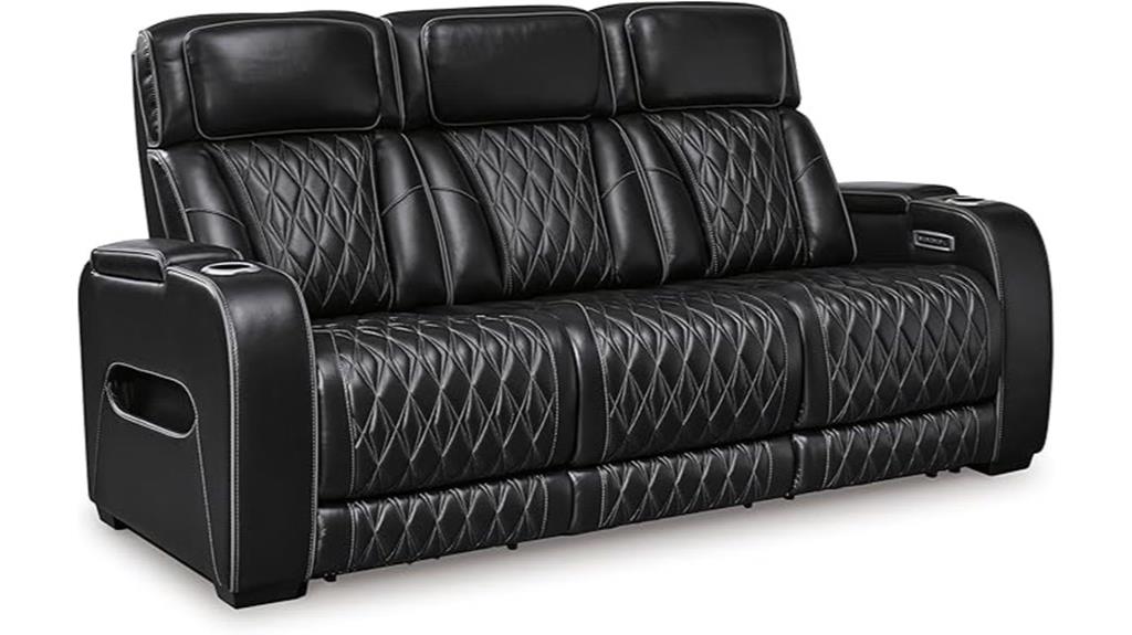 luxury leather sofa features