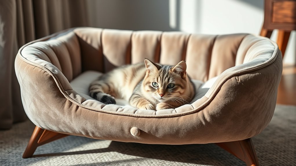 luxury orthopedic cat beds