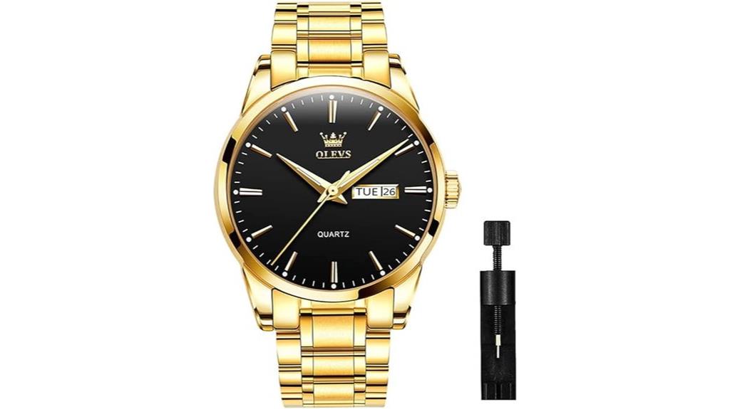 luxury stainless steel watch