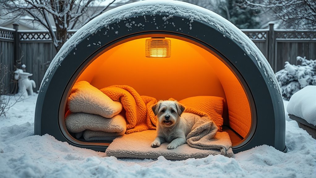 luxury warm outdoor pet houses