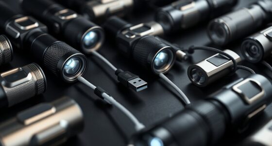 magnetic usb rechargeable flashlights