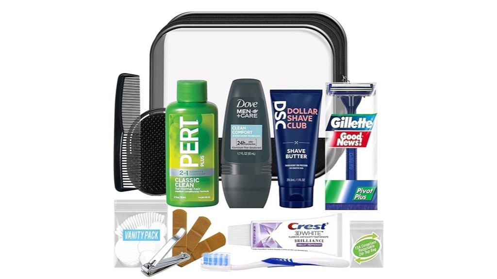 men s 16 piece travel kit