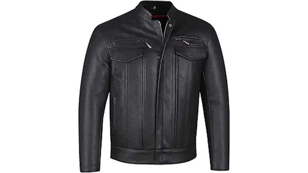 men s buffalo leather jacket