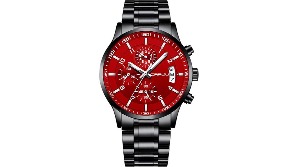 men s waterproof chronograph watch