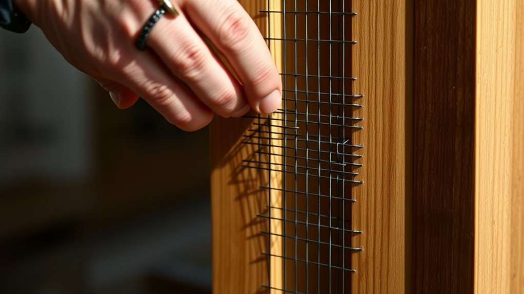 mesh cabinet door options
