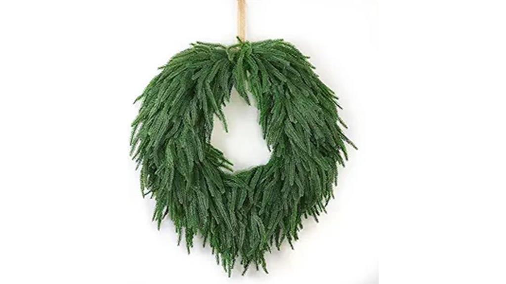 norfolk pine door wreath