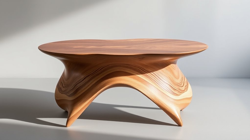 organic shaped accent tables