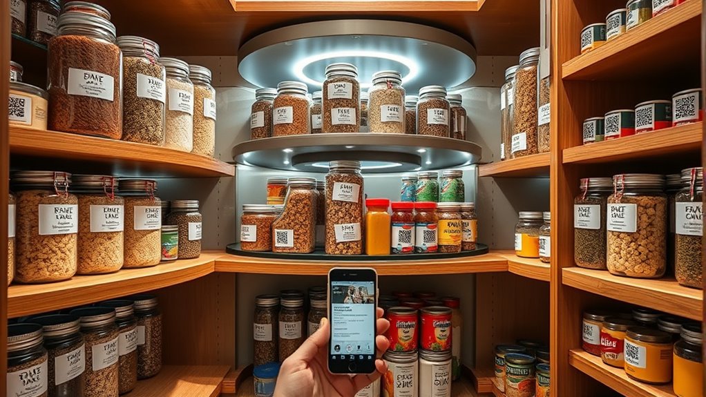 organized pantry with labels