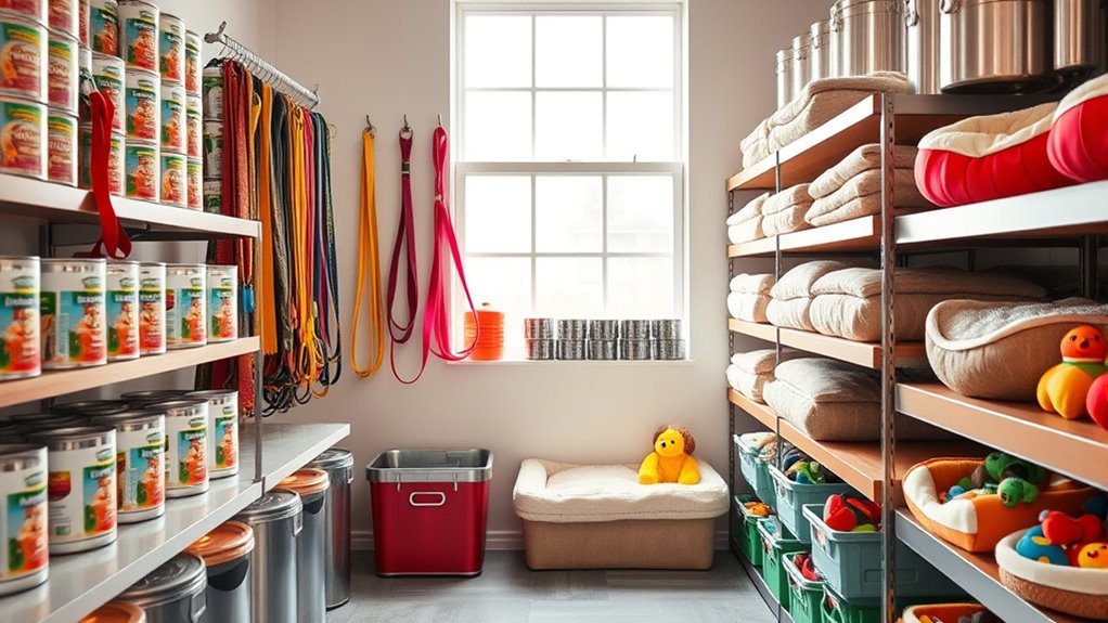 organized pet supply organization