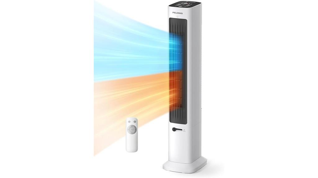 oscillating fan heater combo