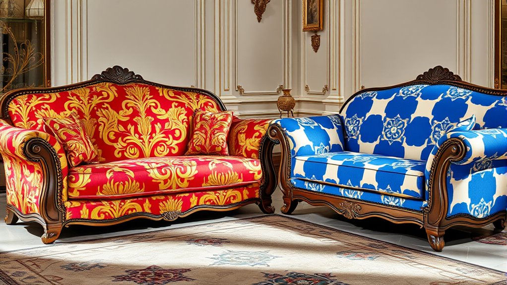 patterned sofa styling tips