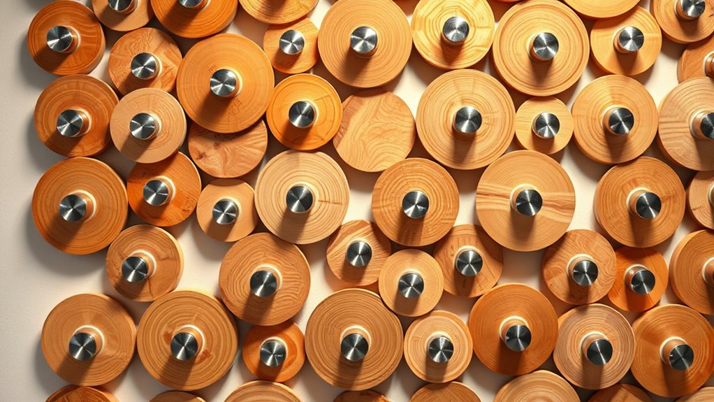 plywood knob wall decor