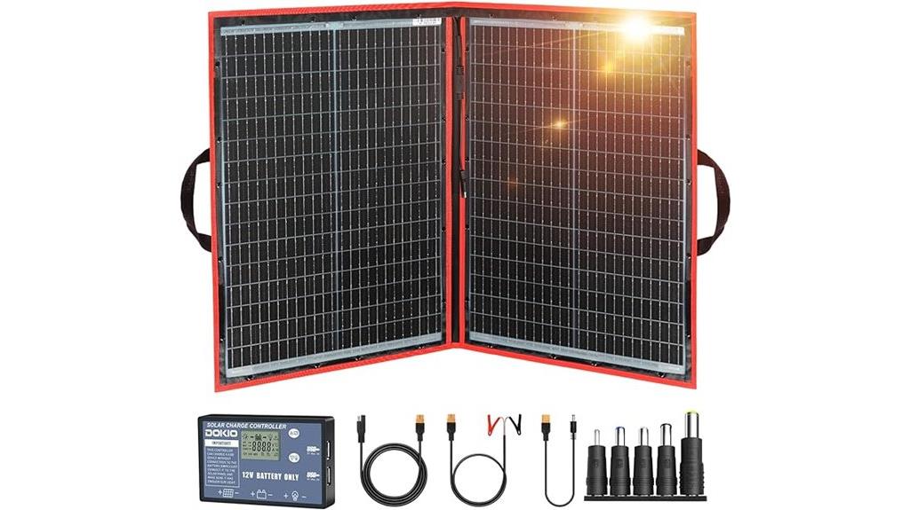 portable 100w foldable solar