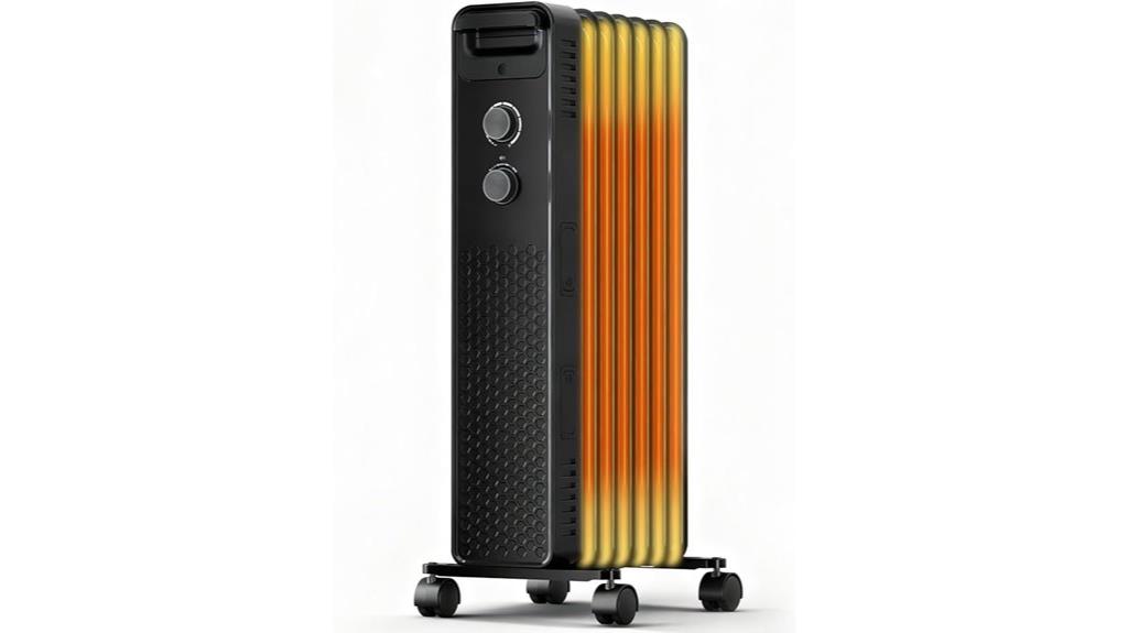 portable 1500w oil heater