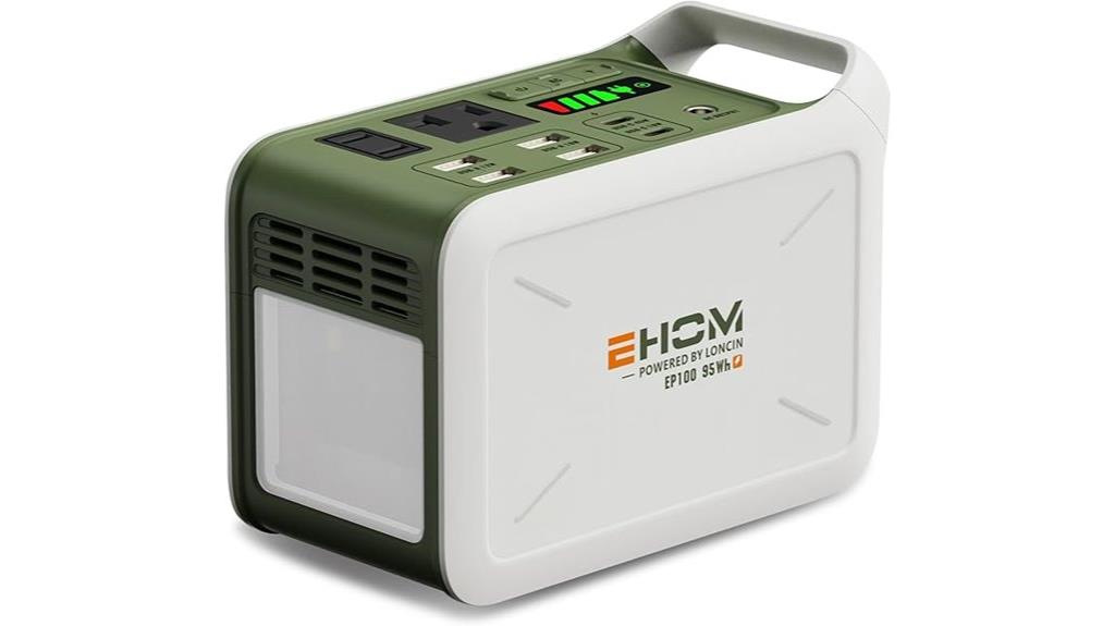 portable 95wh solar generator
