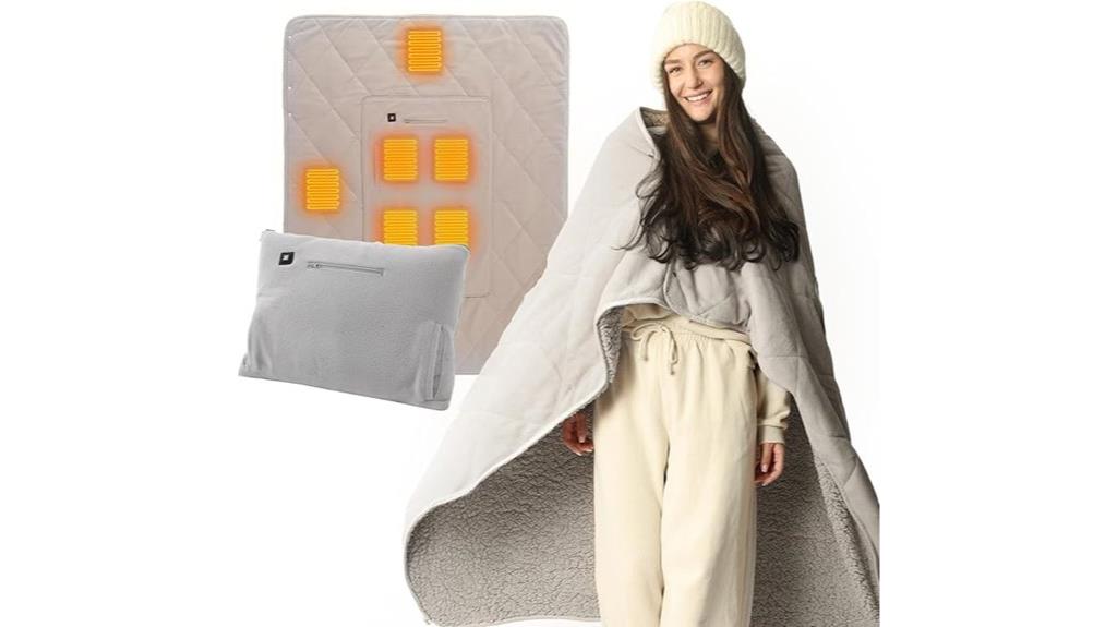 portable battery heated blanket