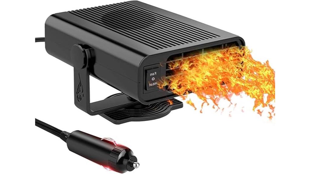 portable black car heater