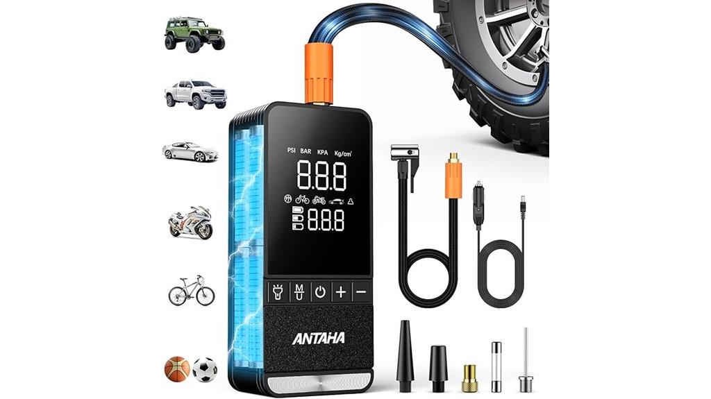 portable digital tire inflator