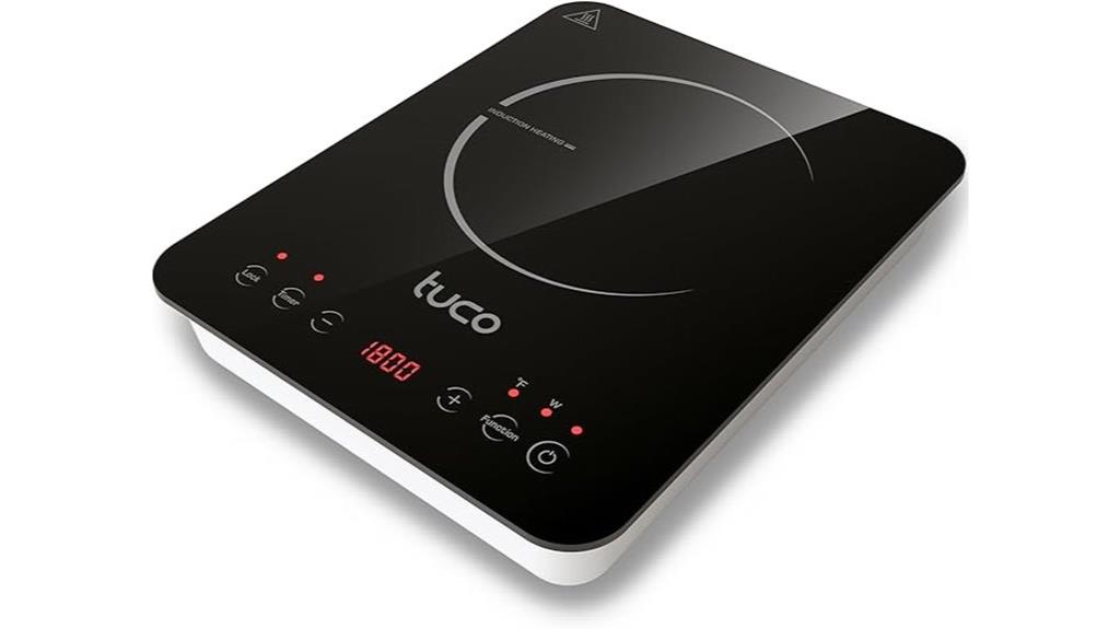 portable induction cooktop with lcd