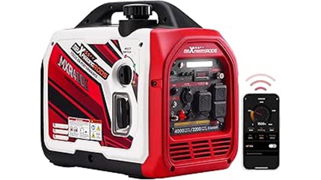 portable inverter generator with bluetooth