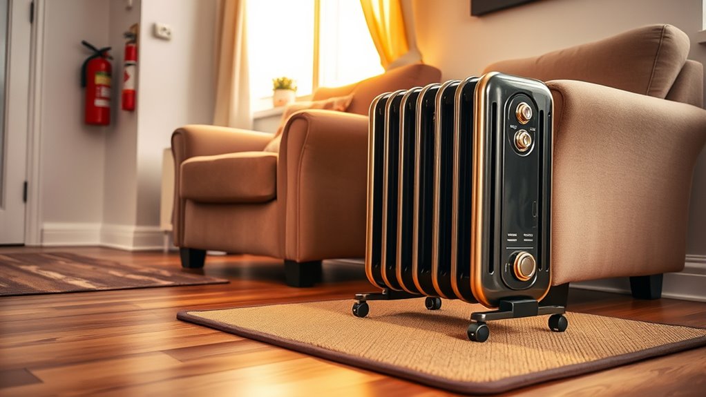 portable oil radiator safety tips