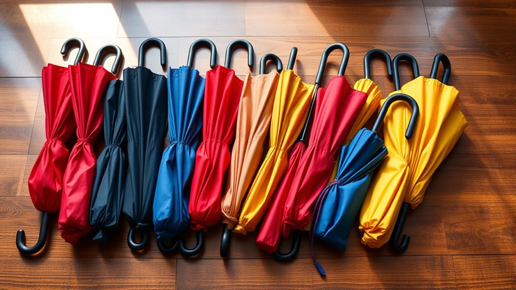 portable protective travel umbrellas