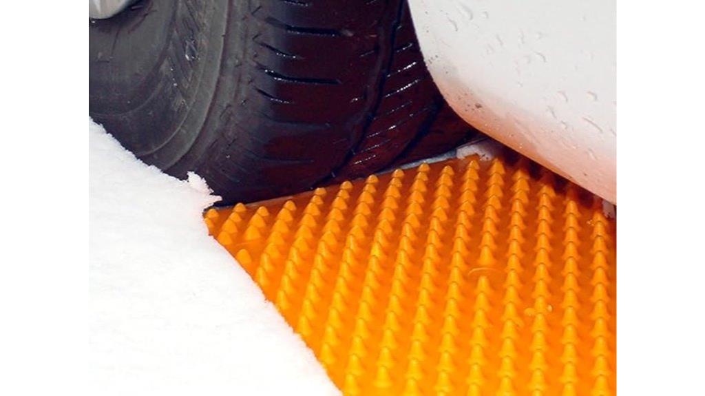portable tire traction mats