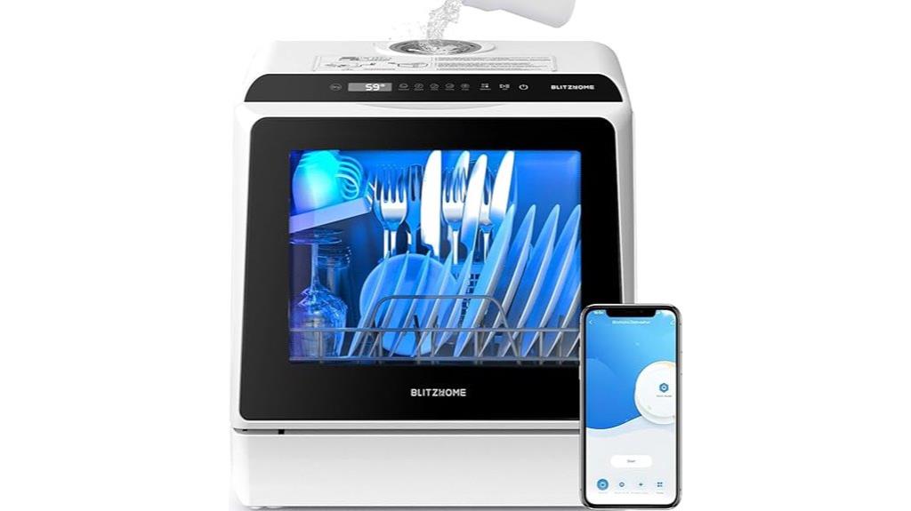 portable wifi dishwasher with tank