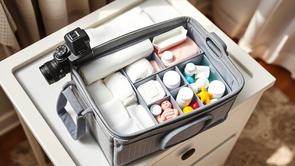 practical portable diaper organizer