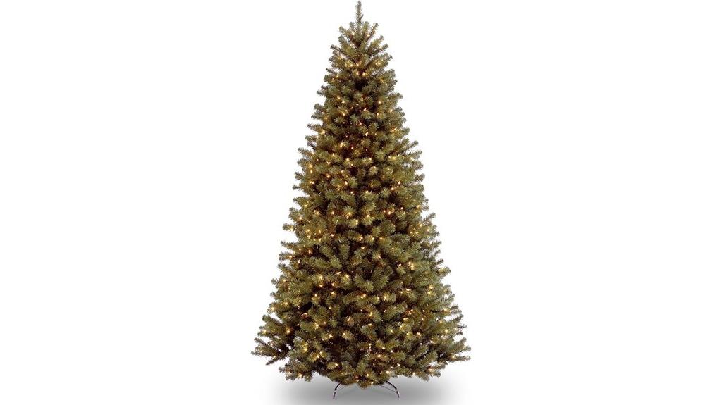 pre lit 9 foot artificial christmas tree