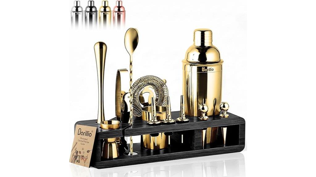 premium stainless steel bartender set
