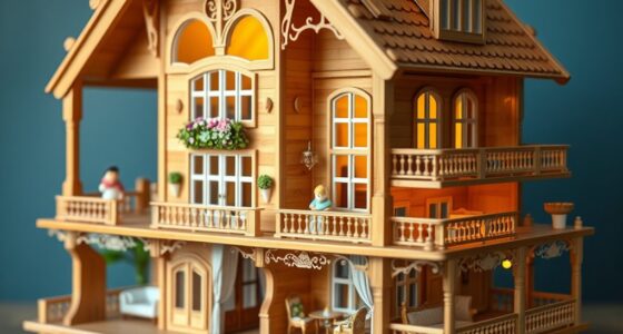 premium wooden dollhouse sets