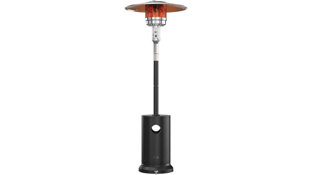 propane patio heater table