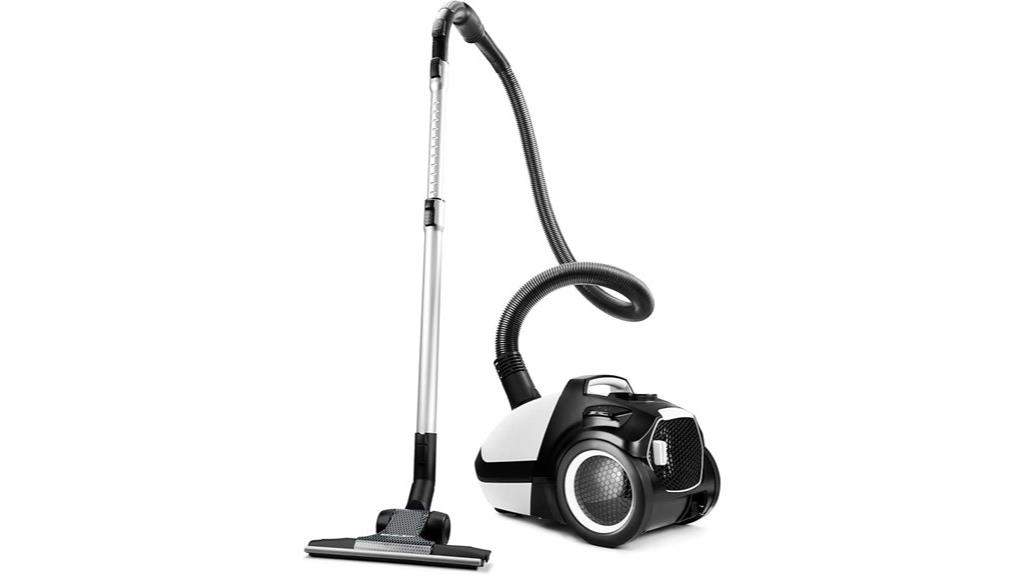 quiet canister vacuum cleaner