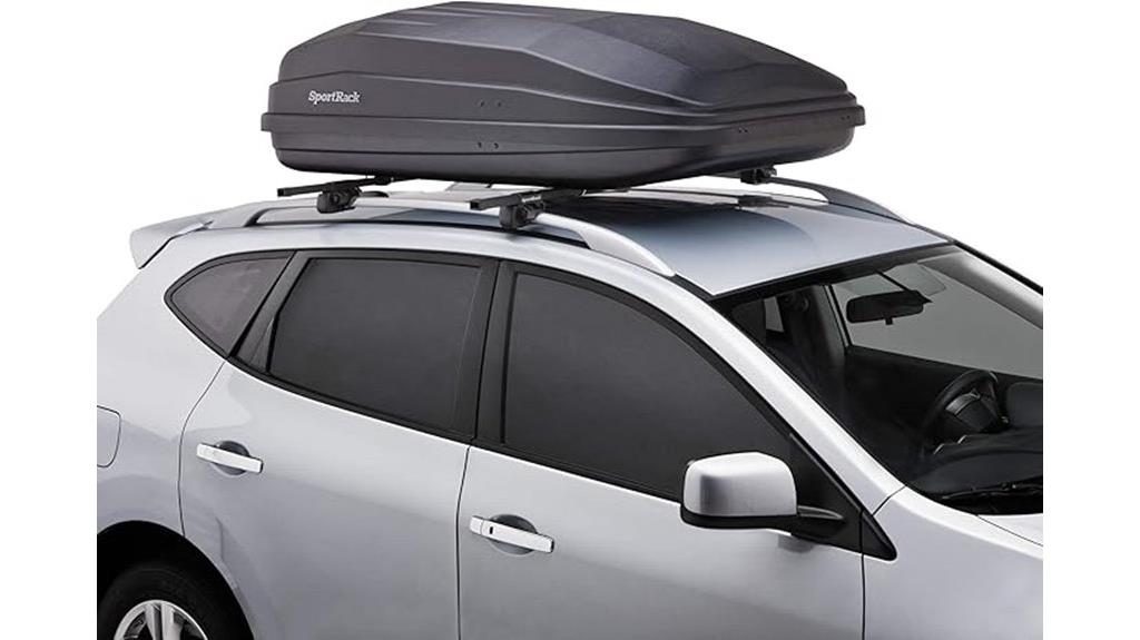 rear opening black cargo box