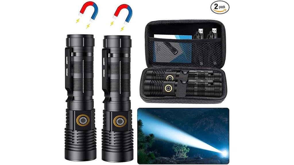 rechargeable 1500 lumen tactical flashlights
