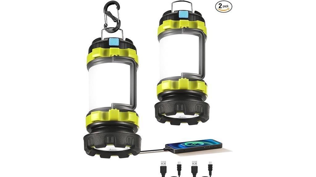 rechargeable camping lanterns pack